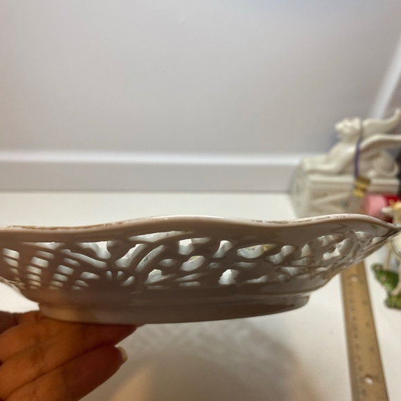 EARLY 1932-44 SCHUMANN BAVARIA CHATEAU DRESDEN ROYAL DRESNER ART SALAD PLATES - Picture 8 of 12